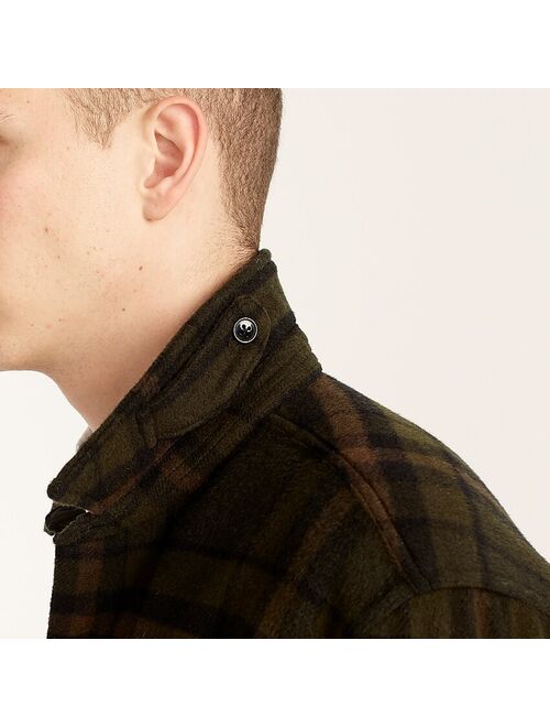 J.Crew Wallace & Barnes lined brushed wool shirt-jacket in plaid