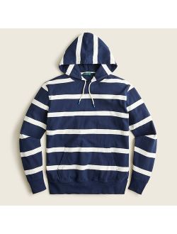 Relaxed heritage cotton hoodie in stripe