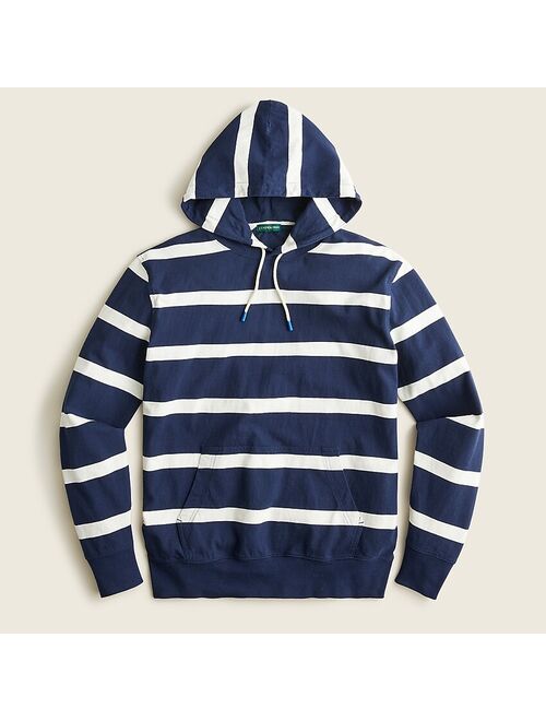 J.Crew Relaxed heritage cotton hoodie in stripe
