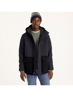 Eco pieced hooded jacket with PrimaLoft