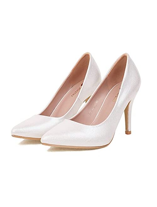 JOYSTRY Women's High Stiletto Heels Pointed Toe Pumps Shoes