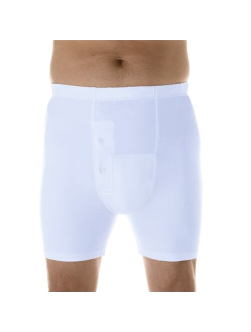 Wearever Men's Incontinence Underwear Washable Bladder Control Boxer Briefs with Tapered Leg, 3-Pack