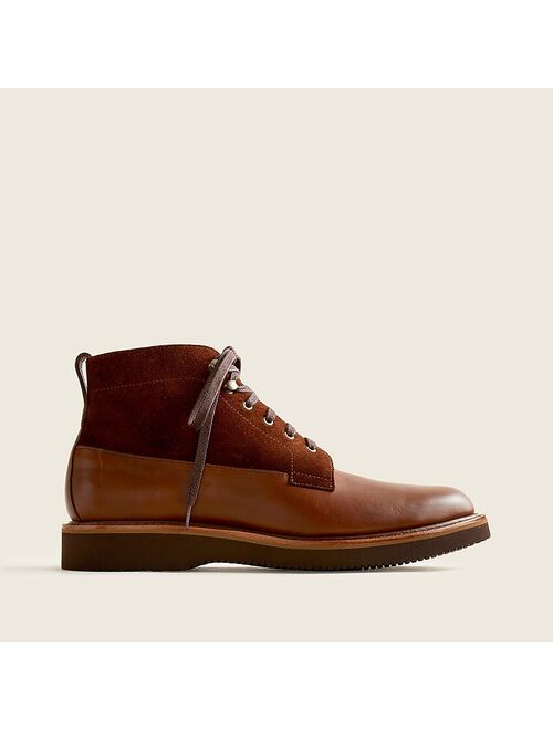 J.Crew Kenton plain-toe boots in leather and English suede