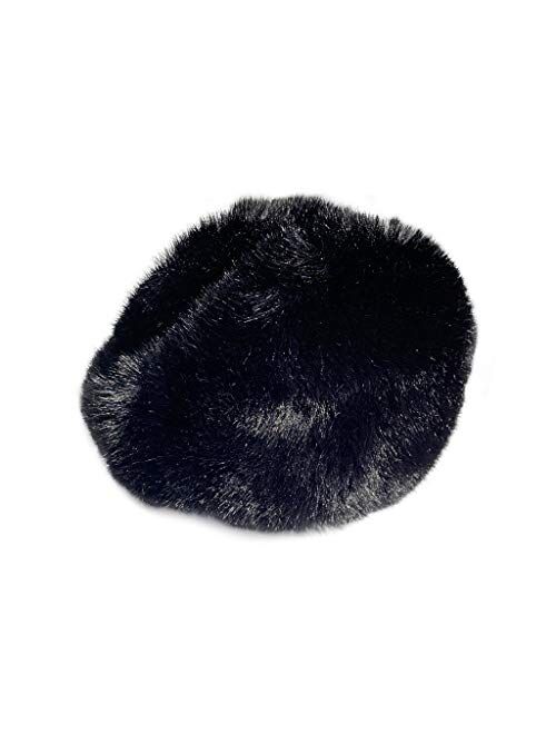 180s Women's Felicity Faux Fur Winter Ear Warmers | Behind-the-Head Adjustable & Foldable Earmuffs