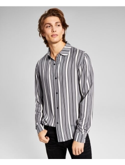 Men's Striped Long-Sleeve Shirt