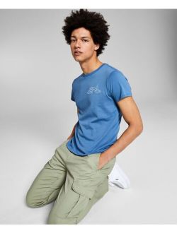 Men's Clouds Embroidered Graphic T-Shirt