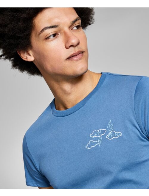 And Now This Men's Clouds Embroidered Graphic T-Shirt