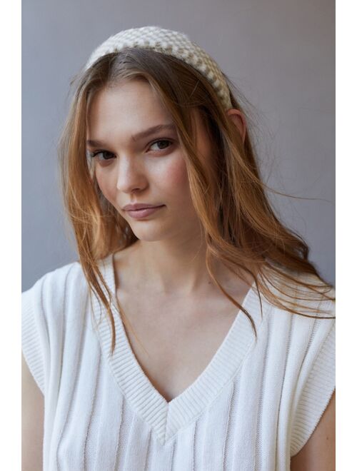 Urban outfitters Faux Fur Printed Headband