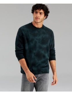 Men's Printed Tie Dye Crewneck Sweatshirt