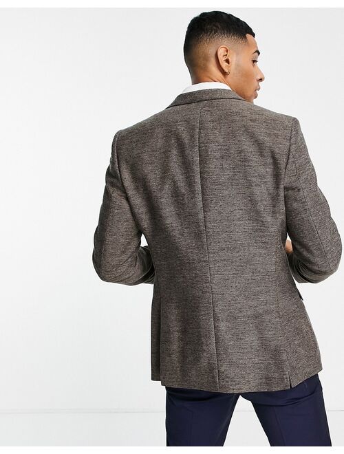 French Connection slim fit herringbone suit jacket