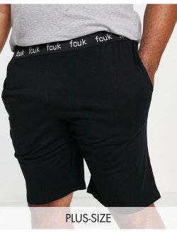 Plus FCUK shorts in black