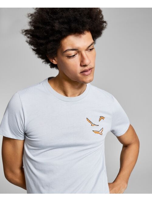 And Now This Men's Birds Embroidered Graphic T-Shirt
