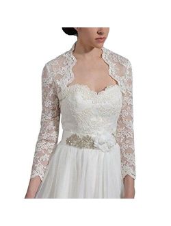 Amy's Accessory Women's Applique Backless Wedding Bridal Jacket Wraps C59Amy
