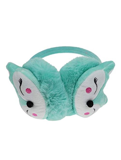 PURFANREE Kids Winter Earmuffs Plush Warm Cute Fox Ear Warmers Earflap Cute Cartoon Earmuff for Boys Girls Baby Toddlers