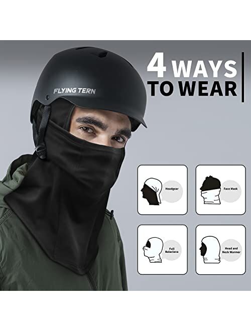 Flying Tern Balaclava Ski Mask for Men Women, Winter Face Mask Windproof Motorcycle Mask Thermal Fleece Full Face Hood