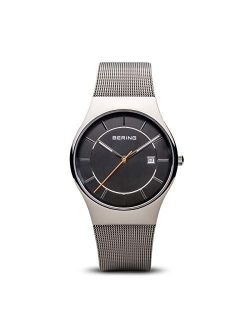 BERING Mens Analogue Quartz Watch with Stainless Steel Strap 11938-003