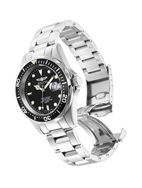 Invicta Pro Diver Men's Stainless Steel Pro Diver Black Dial Quartz 8932 38mm Watch