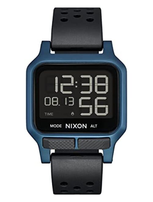 NIXON Heat A1320-100M Water Resistant Men's Ultra Thin Digital Sport Watch (38mm Watch Face, 20mm PU/Rubber/Silicone Band)