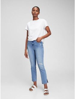 Sky High Rise Vintage Slim Jeans with Washwell