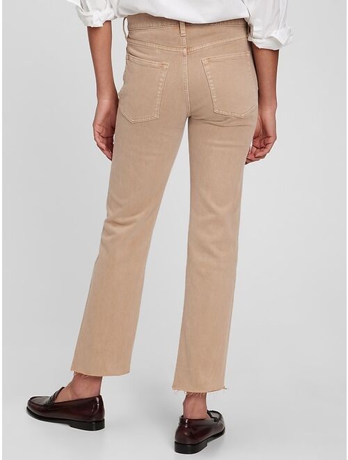 GAP High Rise Cheeky Straight Jeans with Washwell