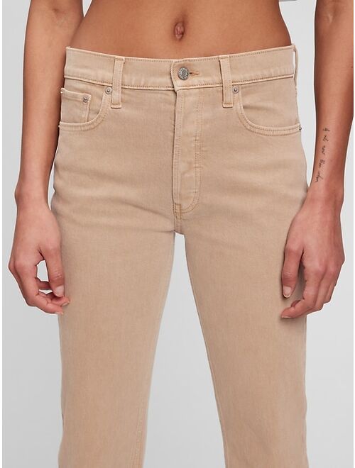 GAP High Rise Cheeky Straight Jeans with Washwell