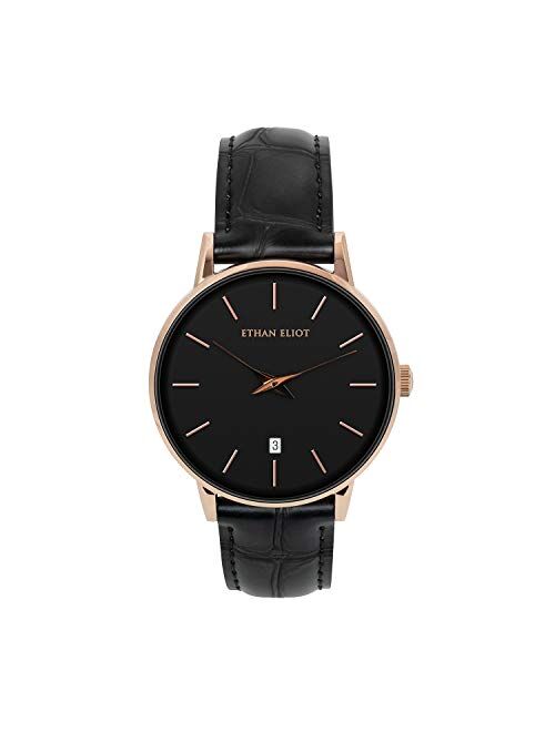 Ethan Eliot Classic Mens Watches, Womens Watches, 38mm Watches for Men and Watches for Women with Date, 5ATM Water Resistant