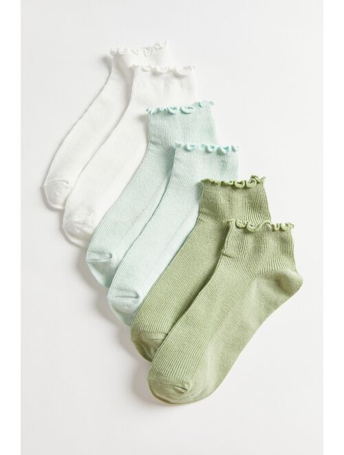 Urban outfitters Ruffle Ankle Sock 3-Pack
