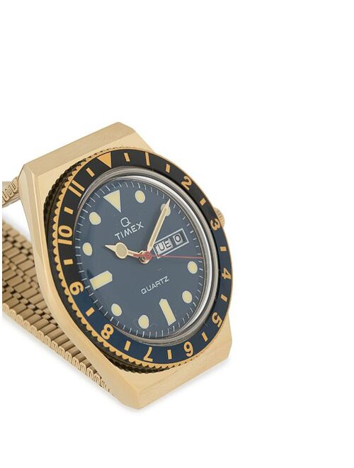 Timex Q Reissue 38mm Gold Plated Adjustable Watch