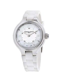 HSW Silver Dial Silicone Strap Ladies Watch FC281WH3ER6