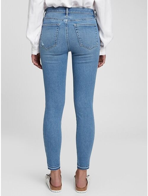 GAP Mid Rise True Skinny Jeans with Washwell