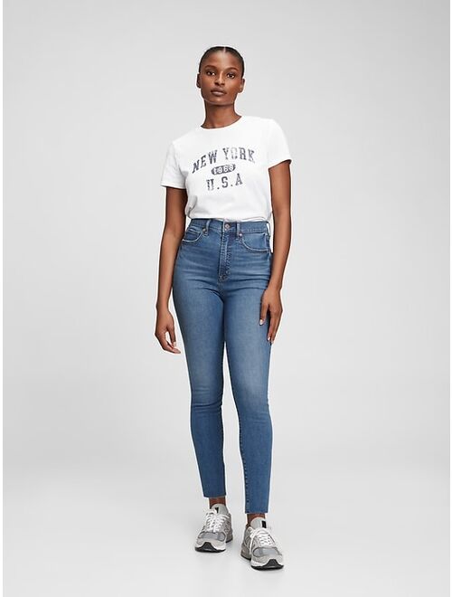 GAP Sky High Rise True Skinny Jeans with Washwell