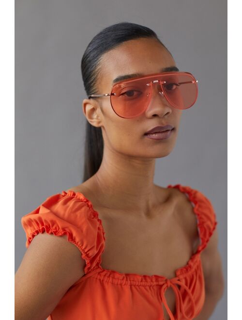 Urban outfitters Brooke Rimless Aviator Shield Sunglasses