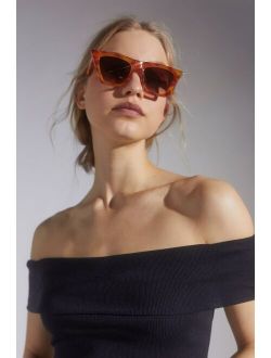 Lisa Flat Top Cat-Eye Sunglasses