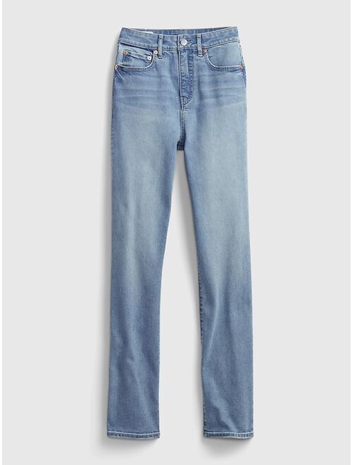 GAP High Rise Classic Straight Leg Jeans with Washwell