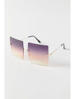 Twilight Rimless Square Sunglasses