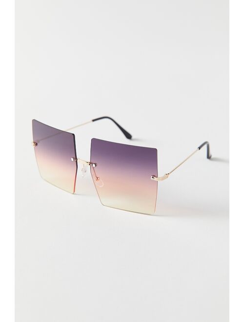 Urban outfitters Twilight Rimless Square Sunglasses