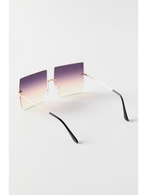 Urban outfitters Twilight Rimless Square Sunglasses
