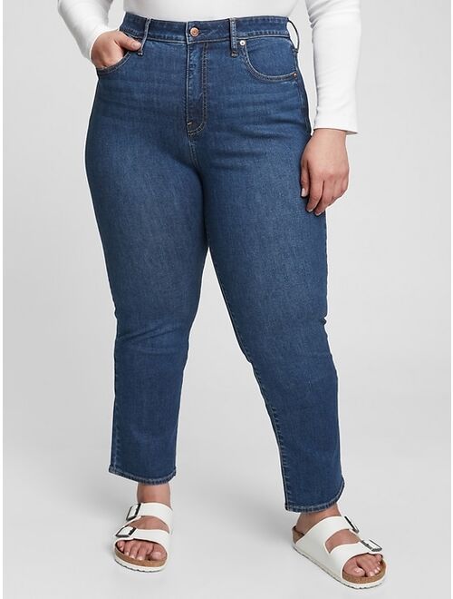 GAP High Rise Classic Straight Jeans with Washwell