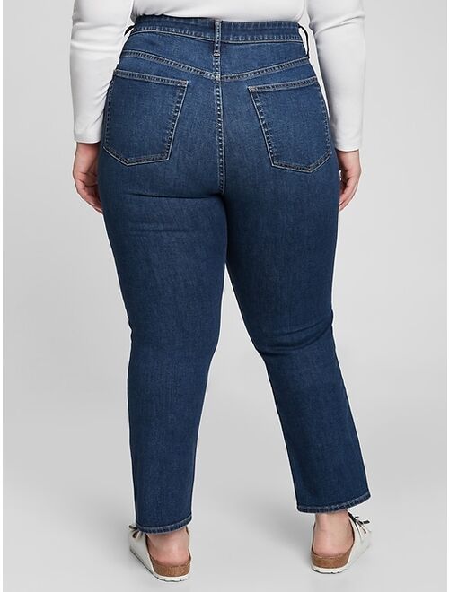 GAP High Rise Classic Straight Jeans with Washwell