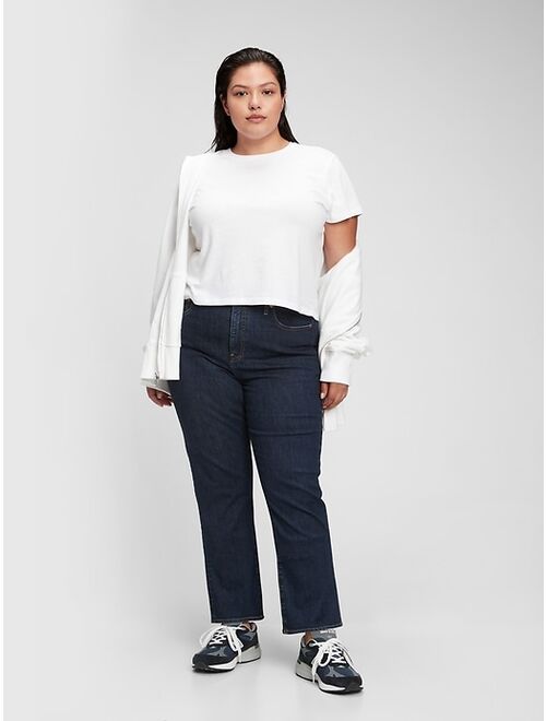 GAP High Rise Straight Leg Jeans with Washwell