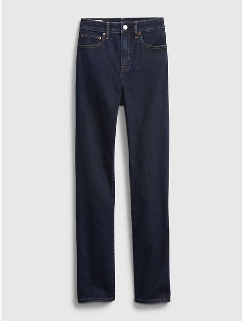 GAP High Rise Straight Leg Jeans with Washwell