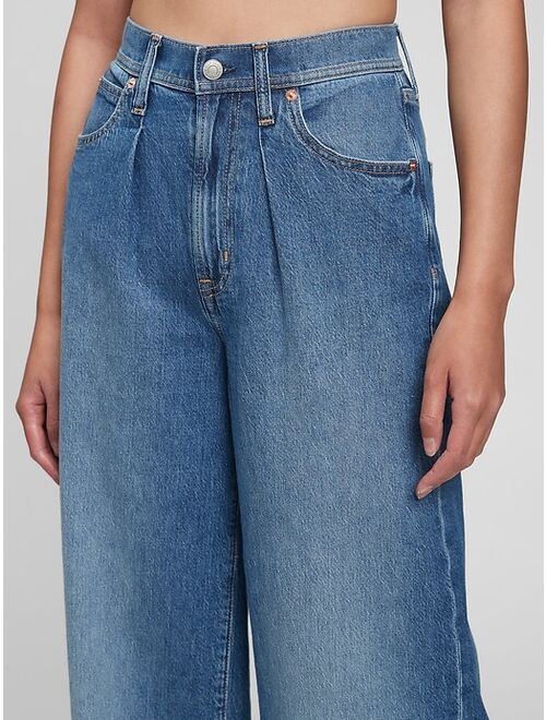 GAP High Rise Wide-Leg Jeans with Washwell