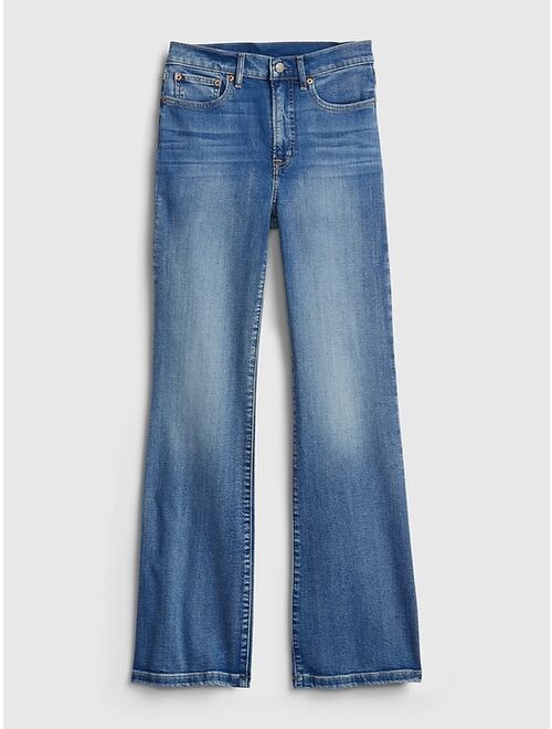 GAP High Rise Flare Jeans with Washwell