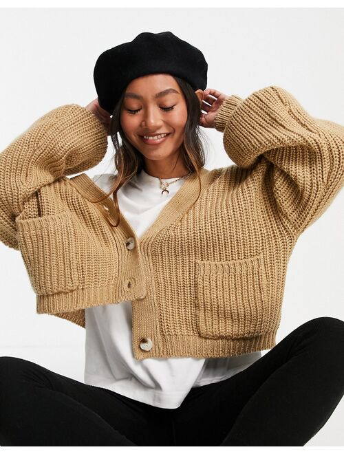 Asos Design wool beret with improved fit in black