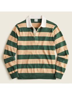 Merino wool rugby sweater in stripe