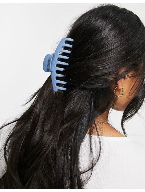 Asos Design hair clip claw in blue