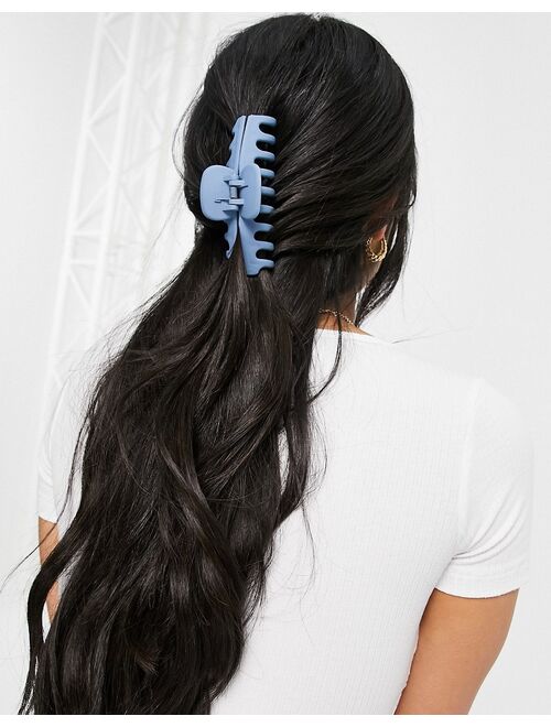 Asos Design hair clip claw in blue