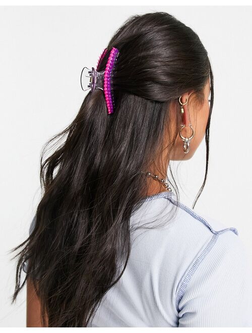 Asos Design hair claw with rubber spikes
