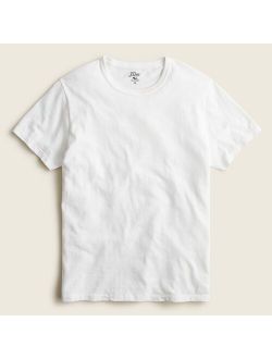 Garment-dyed slub cotton no-pocket T-shirt