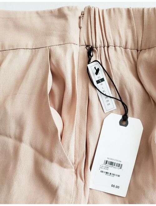 LEITH Easy Crop Pants w/ Elastic Waist, Side Zip, & Side-Seam Pockets, S - ($55)